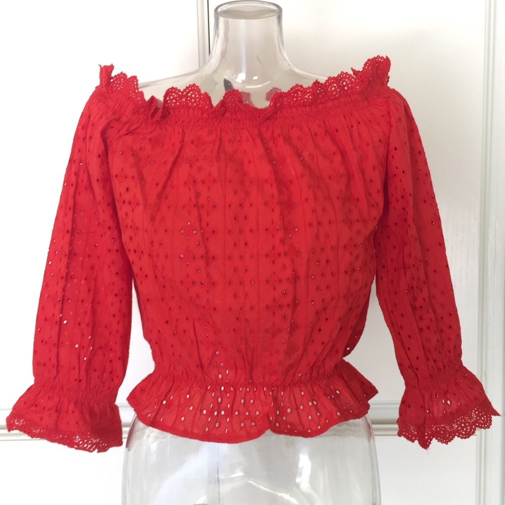 H&M Off Shoulder Crop Top